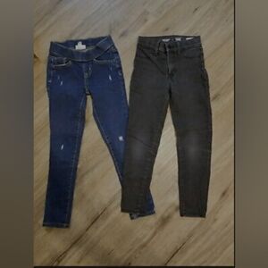 Lot Of 2 Girl Jeans Size 7 Old Navy Ballerina Jeggings Cat And Jack Jegging